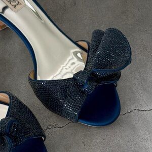 Badgley Mischka Rhinestone Kitten Heel